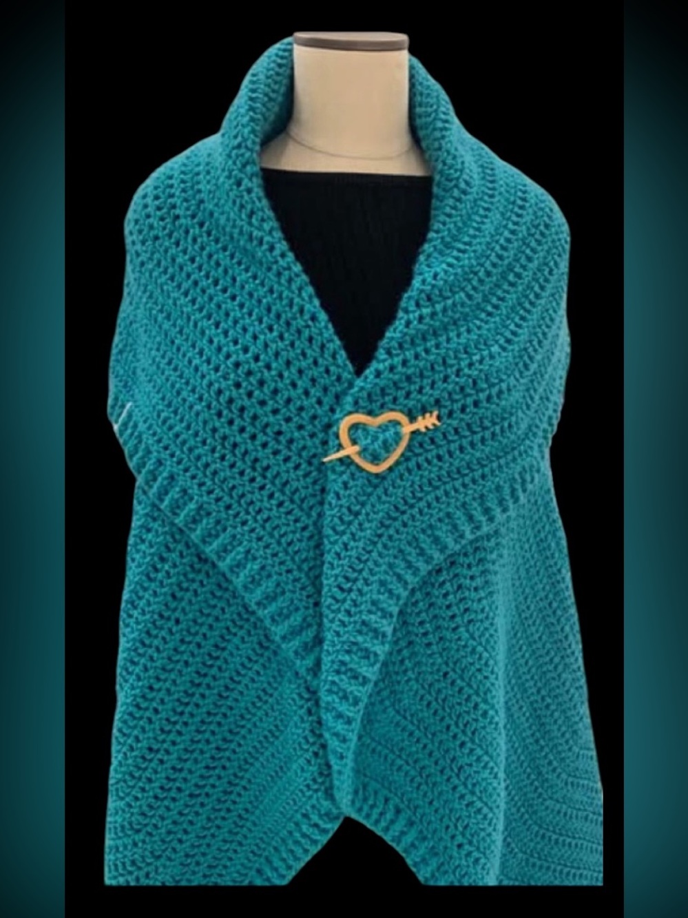 Beautiful Handmade Sweater Shawl